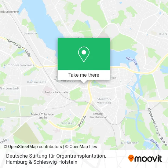 Карта Deutsche Stiftung für Organtransplantation