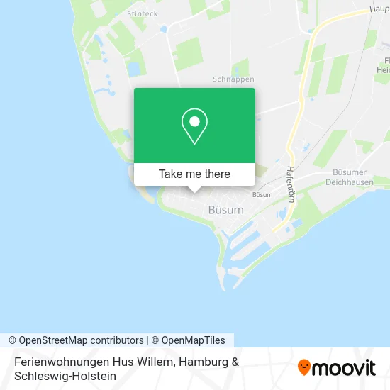 Карта Ferienwohnungen Hus Willem