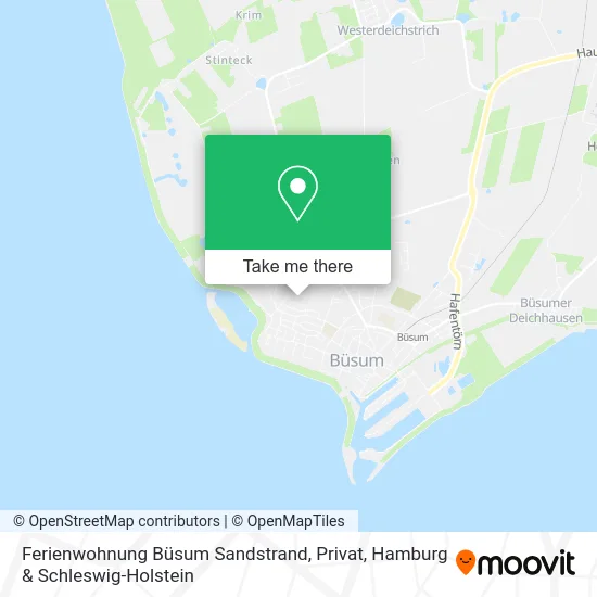 Карта Ferienwohnung Büsum Sandstrand, Privat