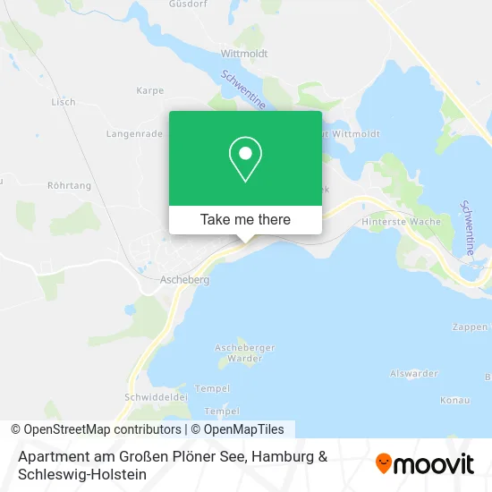 Карта Apartment am Großen Plöner See