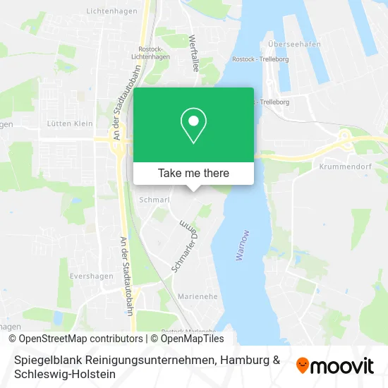 Карта Spiegelblank Reinigungsunternehmen