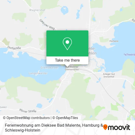 Карта Ferienwohnung am Dieksee Bad Malente