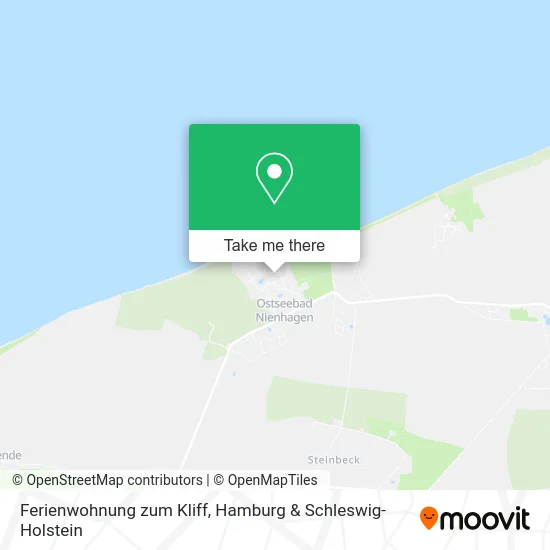 Карта Ferienwohnung zum Kliff