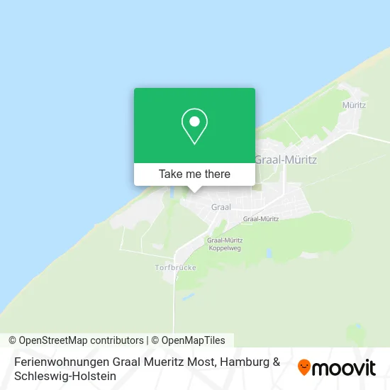 Карта Ferienwohnungen Graal Mueritz Most