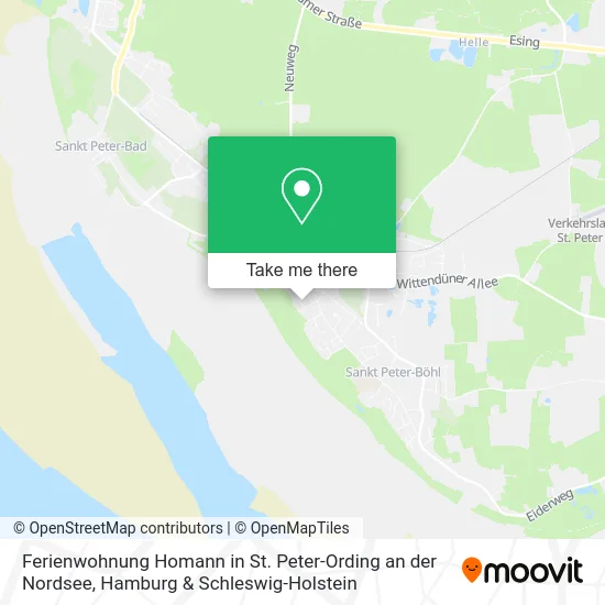 Карта Ferienwohnung Homann in St. Peter-Ording an der Nordsee