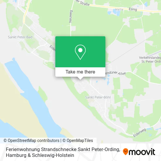 Карта Ferienwohnung Strandschnecke Sankt Peter-Ording