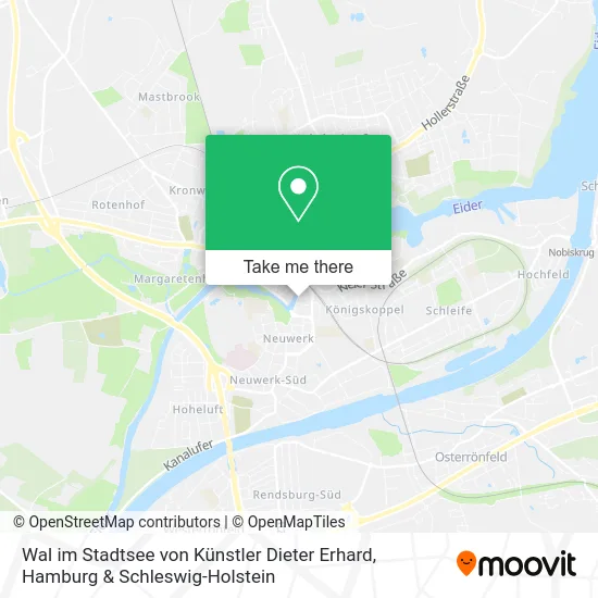 Карта Wal im Stadtsee von Künstler Dieter Erhard