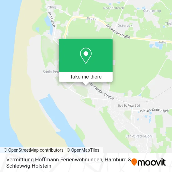 Карта Vermittlung Hoffmann Ferienwohnungen