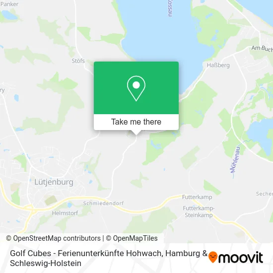 Карта Golf Cubes - Ferienunterkünfte Hohwach