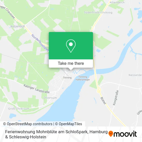 Карта Ferienwohnung Mohnblüte am Schloßpark