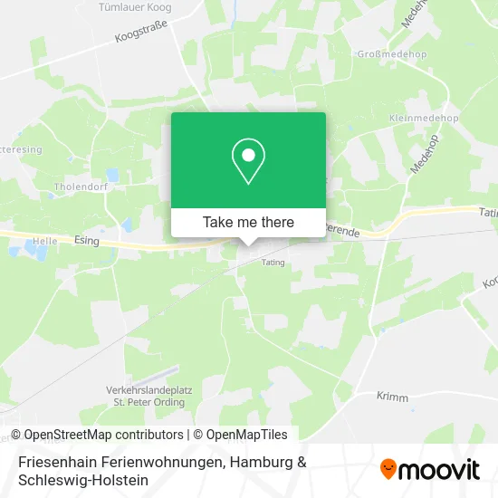 Карта Friesenhain Ferienwohnungen