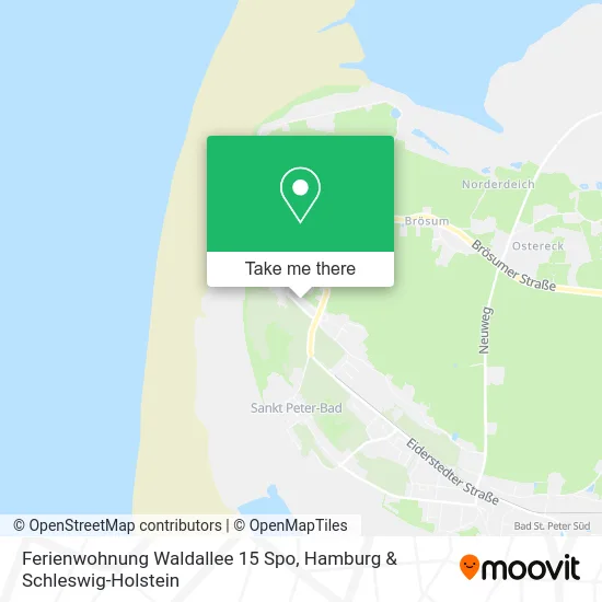 Карта Ferienwohnung Waldallee 15 Spo
