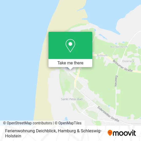 Карта Ferienwohnung Deichblick