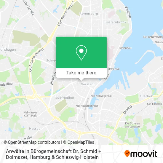 Карта Anwälte in Bürogemeinschaft Dr. Schmid + Dolmazet