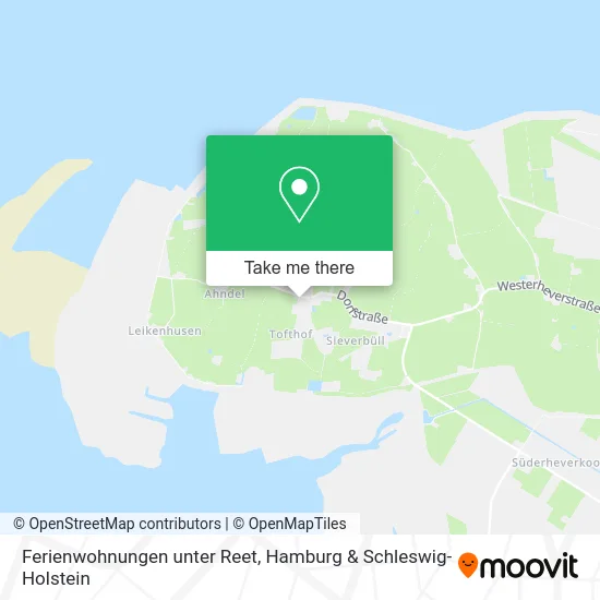 Карта Ferienwohnungen unter Reet