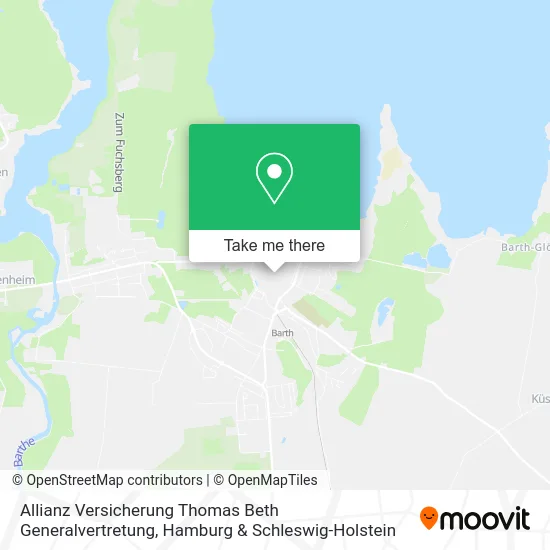Карта Allianz Versicherung Thomas Beth Generalvertretung