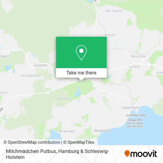 Карта Milchmädchen Putbus