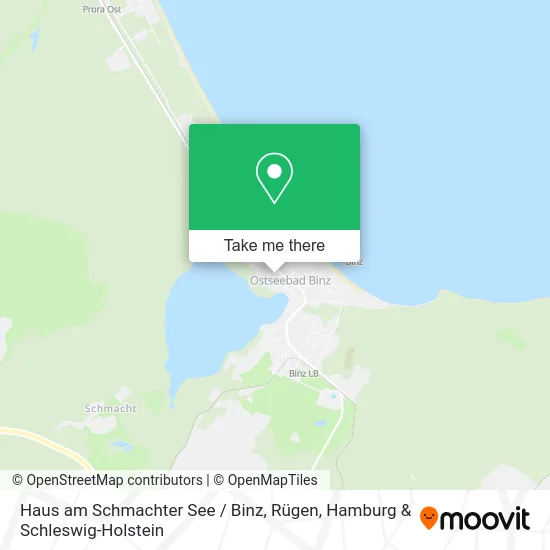 Карта Haus am Schmachter See / Binz, Rügen