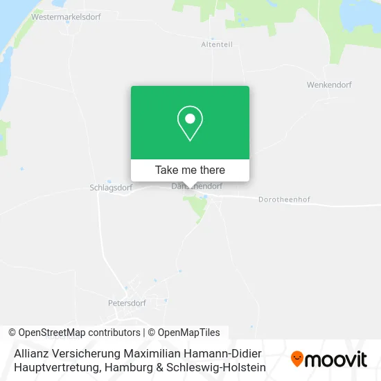 Карта Allianz Versicherung Maximilian Hamann-Didier Hauptvertretung