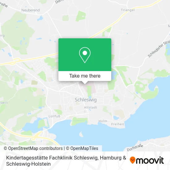 Карта Kindertagesstätte Fachklinik Schleswig