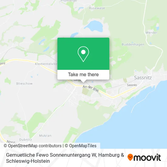 Карта Gemuetliche Fewo Sonnenuntergang W