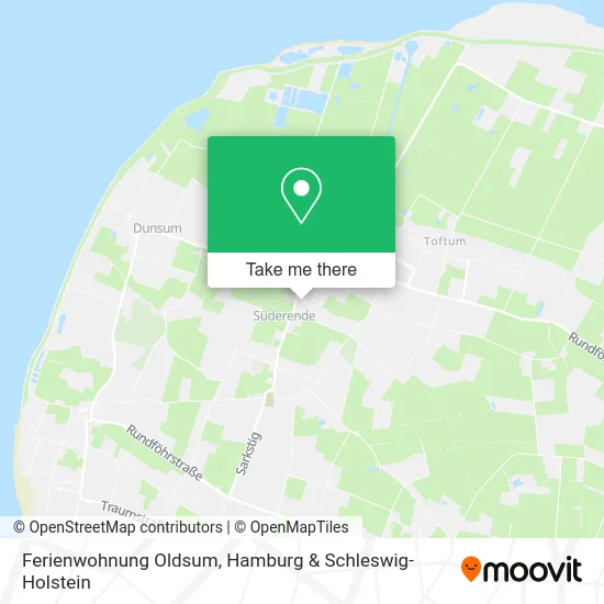 Карта Ferienwohnung Oldsum