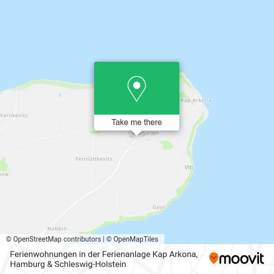 Карта Ferienwohnungen in der Ferienanlage Kap Arkona