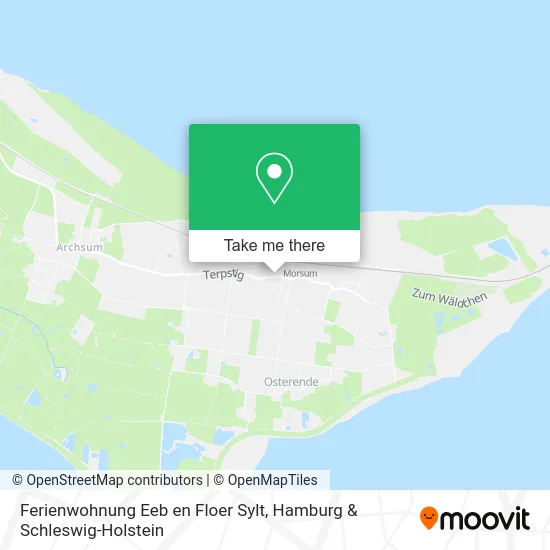 Карта Ferienwohnung Eeb en Floer Sylt
