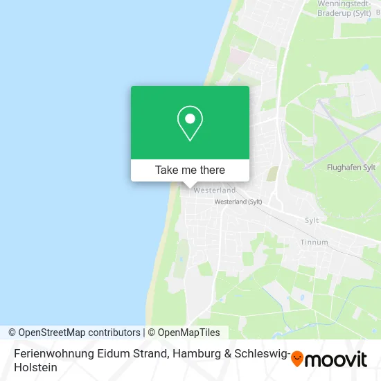Карта Ferienwohnung Eidum Strand