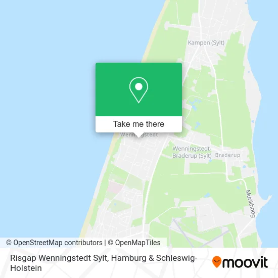 Карта Risgap Wenningstedt Sylt