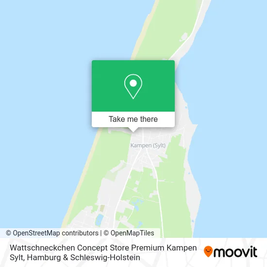 Карта Wattschneckchen Concept Store Premium Kampen Sylt