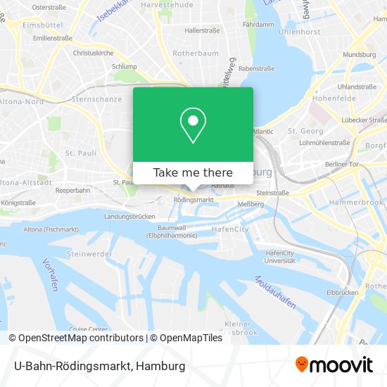 U-Bahn-Rödingsmarkt map