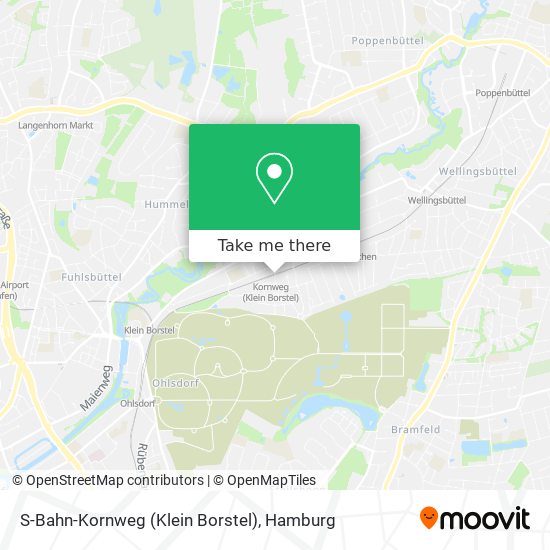 S-Bahn-Kornweg (Klein Borstel) map