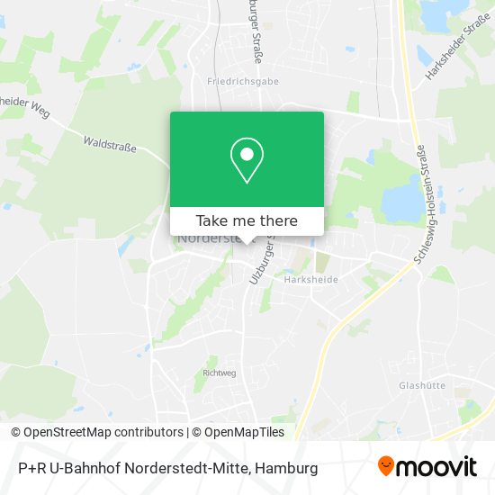 P+R U-Bahnhof Norderstedt-Mitte map