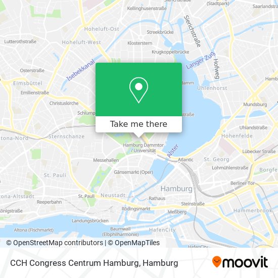 CCH Congress Centrum Hamburg map