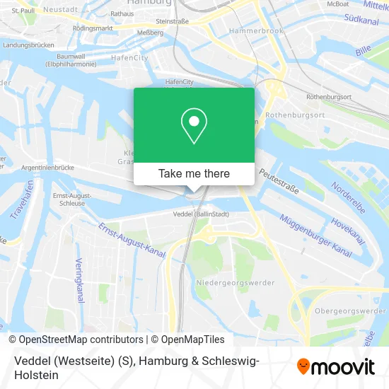 Veddel (Westseite) (S) map