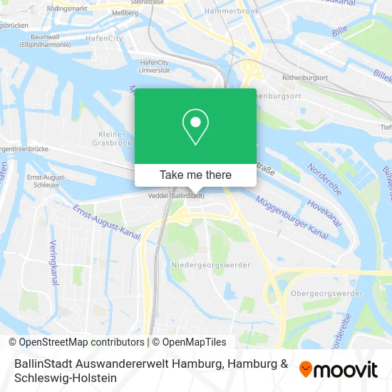 Карта BallinStadt Auswandererwelt Hamburg