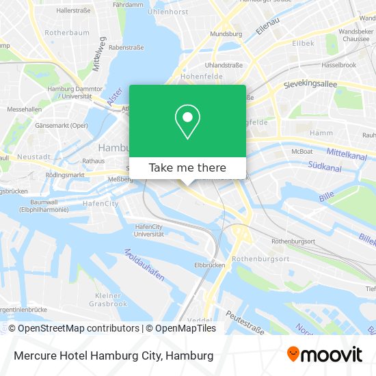 Mercure Hotel Hamburg City map