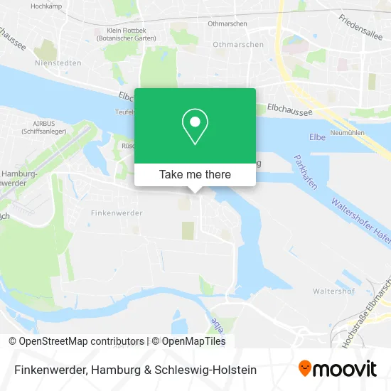 Карта Finkenwerder