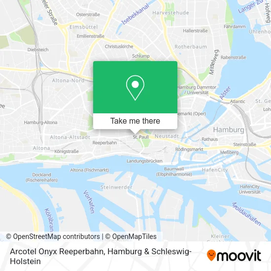 Карта Arcotel Onyx Reeperbahn