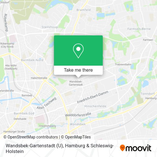 Wandsbek-Gartenstadt (U) map