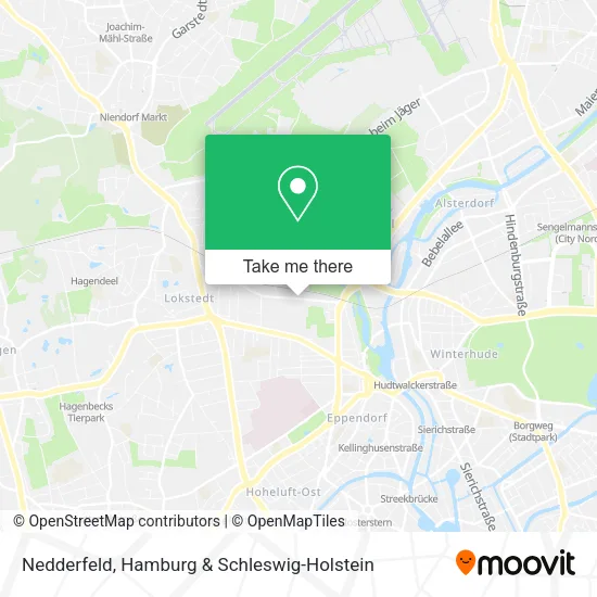 Nedderfeld map
