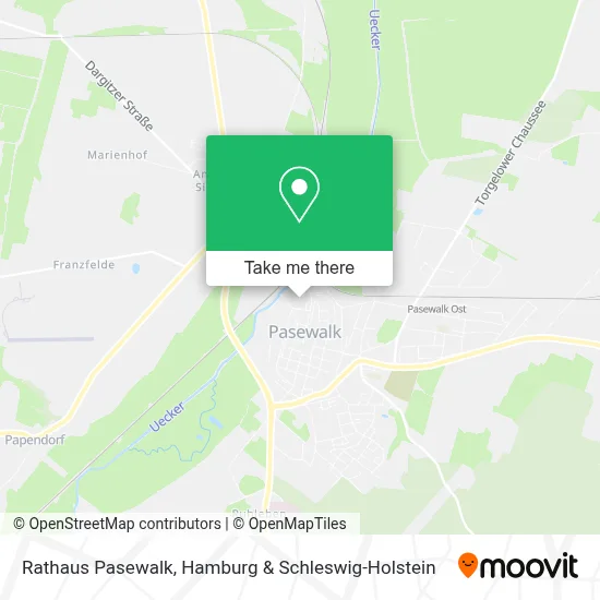 Rathaus Pasewalk map