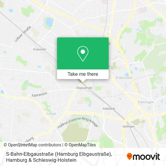 Карта S-Bahn-Elbgaustraße (Hamburg Elbgaustraße)