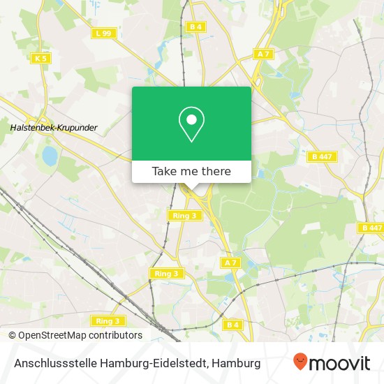 Anschlussstelle Hamburg-Eidelstedt map