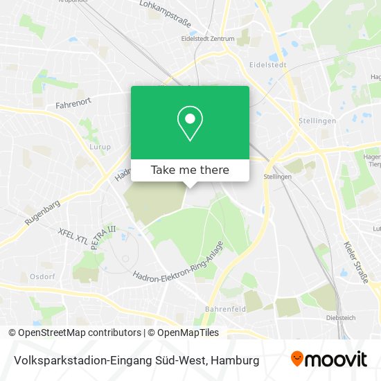 Volksparkstadion-Eingang Süd-West map