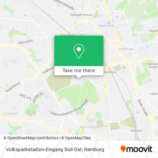 Volksparkstadion-Eingang Süd-Ost map