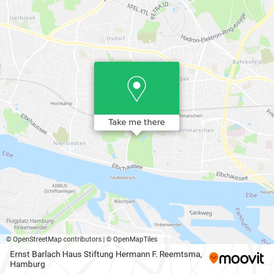 Ernst Barlach Haus Stiftung Hermann F. Reemtsma map