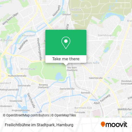 Карта Freilichtbühne im Stadtpark