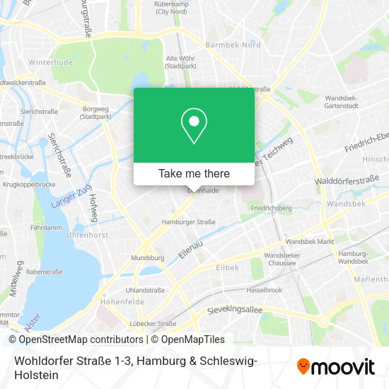 Карта Wohldorfer Straße 1-3